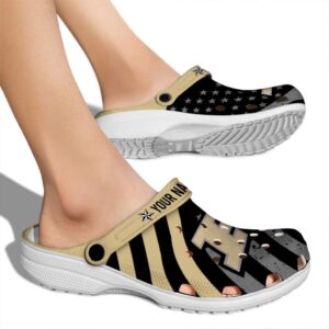 custom purdue boilermakers star spangled graphic clog fashion forward