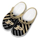 custom purdue boilermakers star spangled graphic clog best selling