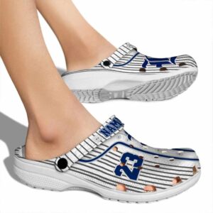 custom rice owls pinstripe pattern clog fashion forward
