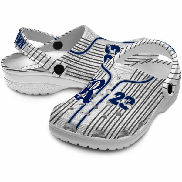 custom rice owls pinstripe pattern clog high quality