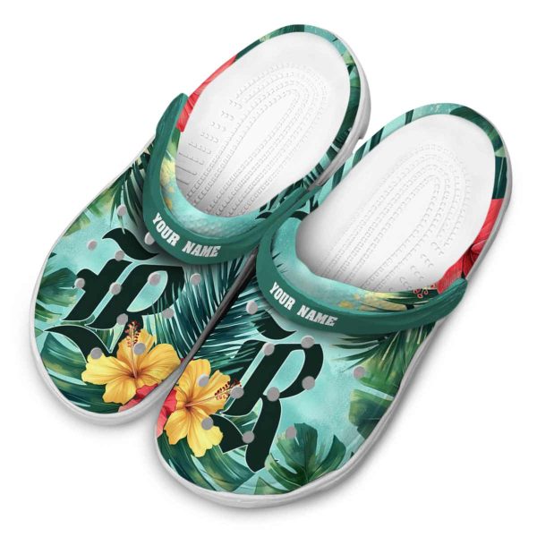 custom rice owls tropical vibes clog latest model