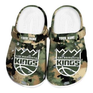 custom sacramento kings camouflage craze clog best selling