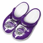 custom sacramento kings splash motif background clog best selling