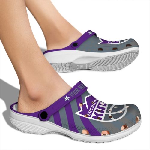 custom sacramento kings star spangled graphic clog fashion forward