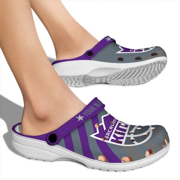 custom sacramento kings star spangled graphic clog fashion forward
