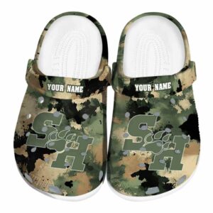 custom sam houston bearkats camouflage craze clog best selling