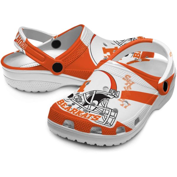 custom sam houston bearkats football helmet clog high quality