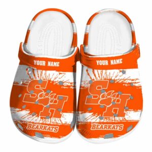 custom sam houston bearkats paint splatter graphics clog best selling
