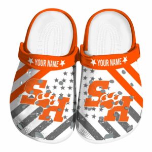 custom sam houston bearkats star spangled graphic clog best selling