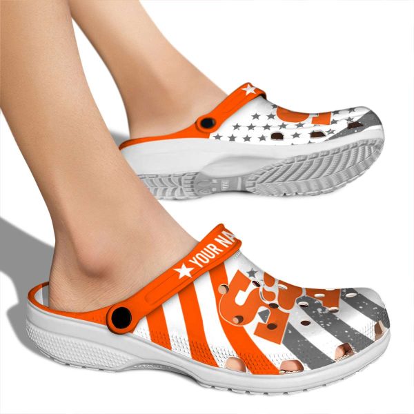 custom sam houston bearkats star spangled graphic clog fashion forward