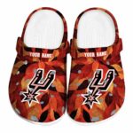 custom san antonio spurs autumn leaves clog best selling