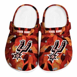 custom san antonio spurs autumn leaves clog best selling
