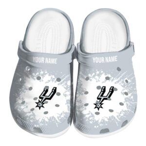 custom san antonio spurs splatter background clog best selling