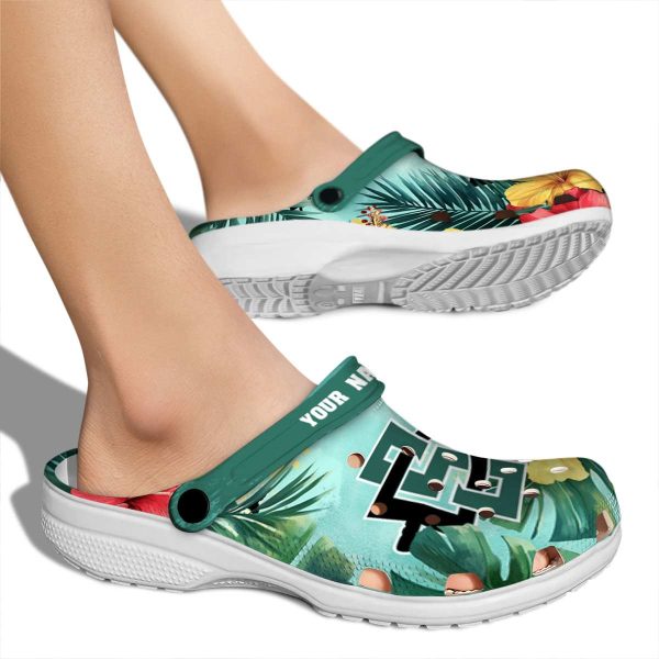 custom san diego state aztecs tropical vibes clog fashion forward