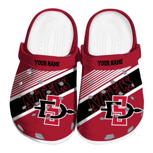 custom san diego state aztecs vibrant dual tone clog best selling