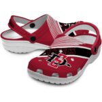 custom san diego state aztecs vibrant dual tone clog best selling