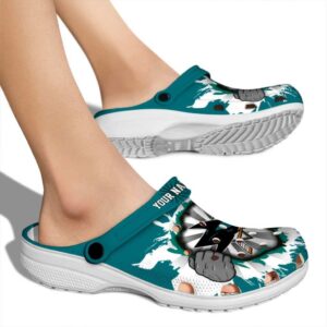 custom san jose sharks gripping hand clog fashion forward