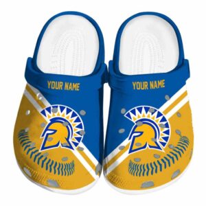 custom san jose state spartans baseball motif clog best selling