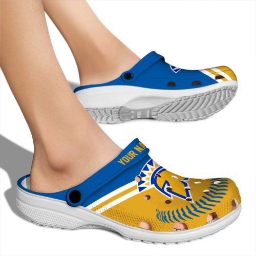 custom san jose state spartans baseball motif clog fashion forward