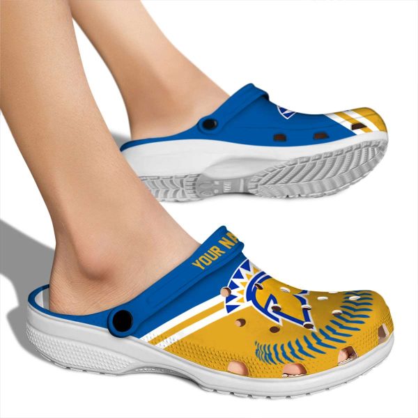 custom san jose state spartans baseball motif clog fashion forward