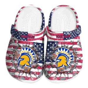 custom san jose state spartans freedom splinter clog best selling