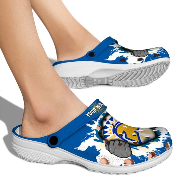 custom san jose state spartans gripping hand clog fashion forward
