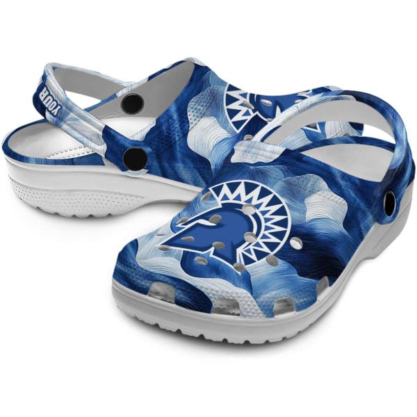 custom san jose state spartans ocean waves clog high quality