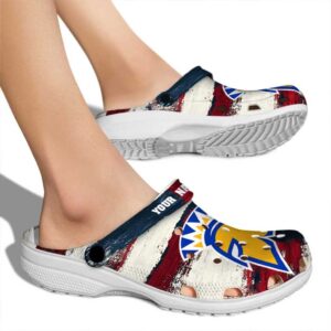 custom san jose state spartans patriotic stripes clog fashion forward