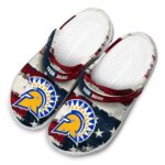 custom san jose state spartans patriotic stripes clog best selling