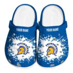 custom san jose state spartans splatter background clog best selling