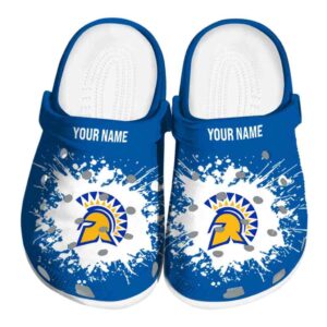 custom san jose state spartans splatter background clog best selling