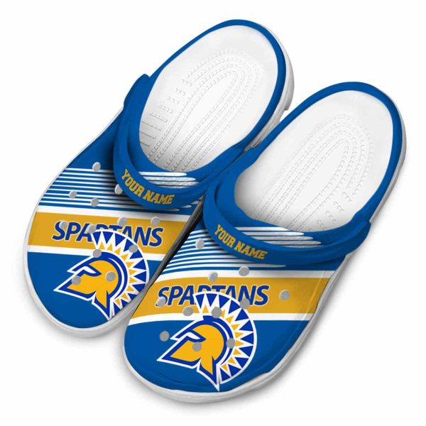 custom san jose state spartans vibrant dual tone clog latest model