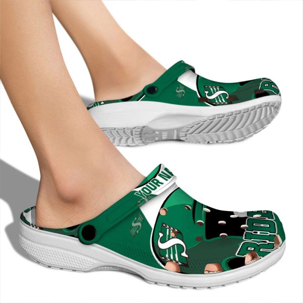 custom saskatchewan roughriders baseball helmet clog fashion forward