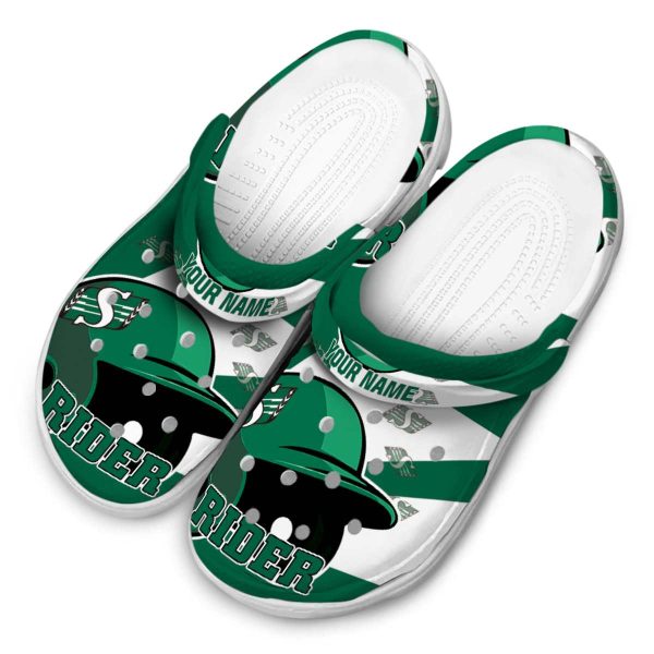 custom saskatchewan roughriders baseball helmet clog latest model