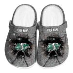 custom saskatchewan roughriders cracked ground texture clog best selling