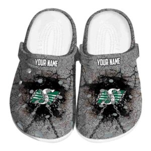 custom saskatchewan roughriders cracked ground texture clog best selling