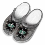 custom saskatchewan roughriders cracked ground texture clog best selling