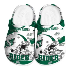 custom saskatchewan roughriders football helmet clog best selling