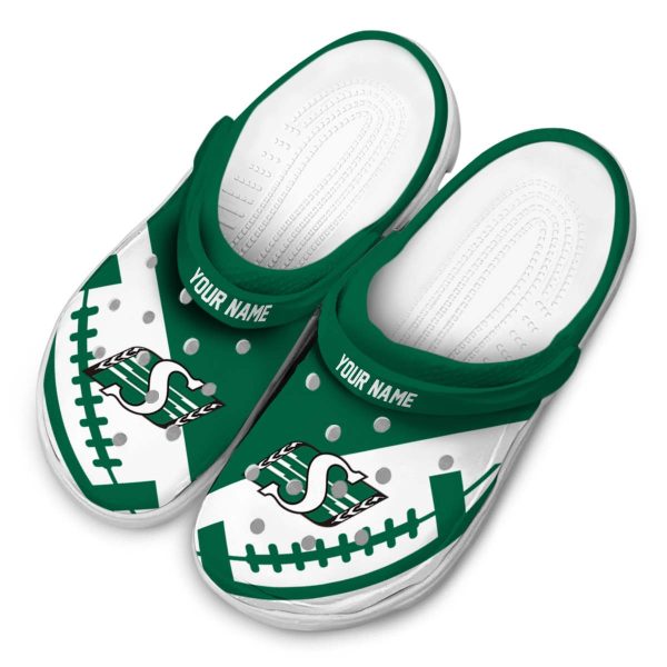 custom saskatchewan roughriders football motif clog latest model