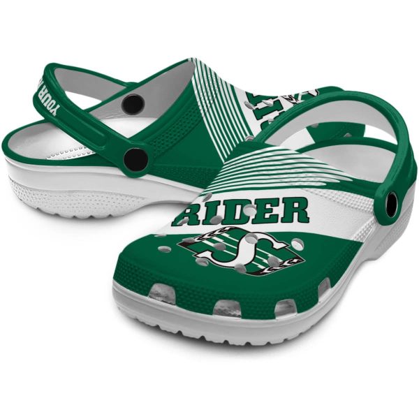 custom saskatchewan roughriders vibrant dual tone clog high quality