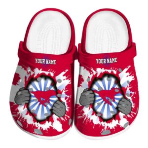 custom smu mustangs gripping hand clog best selling