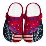 custom smu mustangs star spangled side pattern clog best selling