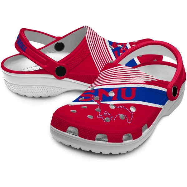 custom smu mustangs vibrant dual tone clog high quality