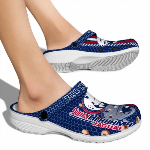 custom south alabama jaguars contrasting stripes clog fashion forward