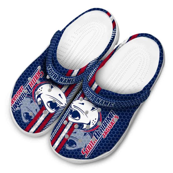 custom south alabama jaguars contrasting stripes clog latest model