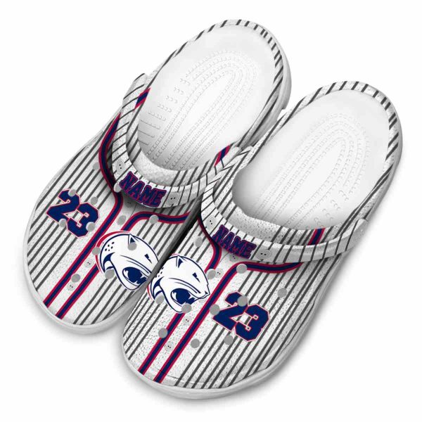 custom south alabama jaguars pinstripe pattern clog latest model