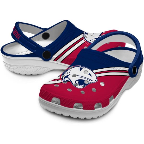 custom south alabama jaguars striped accents clog high quality