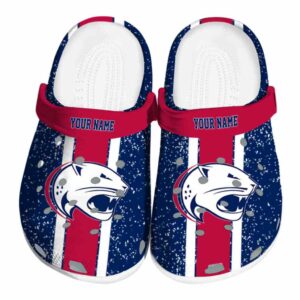 custom south alabama jaguars vertical stripes clog best selling