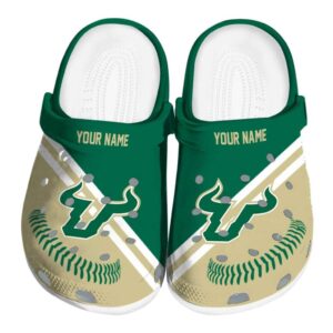 custom south florida bulls baseball motif clog best selling
