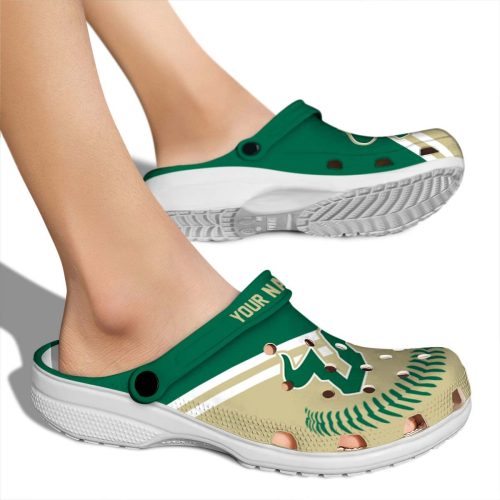 custom south florida bulls baseball motif clog fashion forward